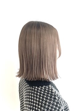 ライリー(riley) rileyダブルカラー×シフォンベージュ