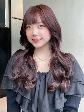 アイティーバイアルバム 八王子店(IT by ALBUM) ラベンダーグレージュ_レイヤーロング前髪パーマ_ba461821