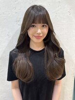 ロンドプランタン 恵比寿(Lond Printemps) ワンホン風くびれヘアロングレイヤーカット　グレーベージュ