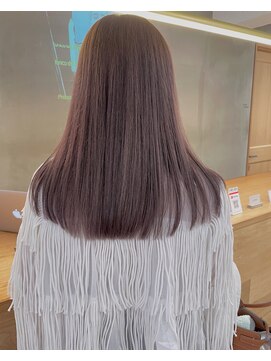 ローレンジウ(LOREN JU) 透明感髪質改善ベージュダブルカラーミルクティーグレージュ