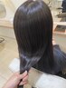 【髪質改善】カット+縮毛矯正ストレート+髪質改善トリートメント　¥22000