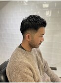 かきあげナチュラルフェードビジネスマン