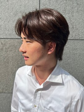 ディフィーノ 赤坂(DIFINO) メンズ/センターパート/ダークブラウン