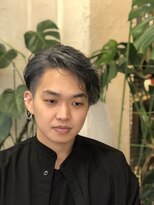 ボンビィヴァン(bon-vivant) メンズパーマ＋2ブリーチオンカラー