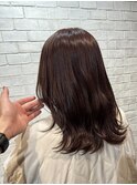 ミディアムレイヤー×ボルドーピンクブラウン