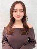 【◆夏カラーでつくる第一印象】小顔カット＋透明感カラー　土日祝+1100円