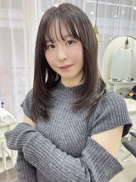 エトネ ヘアーサロン 仙台駅前(eTONe hair salon) ［ eTONe ］ナチュラルワンカールlayer × olive brown