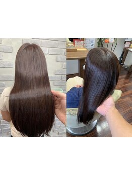 話題の水素カラーを採用◎キッズスペースありのサロンだから、お子様連れでもお気軽にご来店ください…*