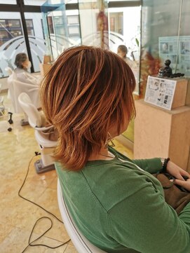 シュヴー 門前仲町(CHEVEUX) 大人ショートウルフ/骨格補正カット/20代/30代/40代