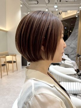 ソワネ 表参道(soigne) 表参道ショートボブ酸性ストレートコンパクトショート30代