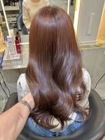 ロンド 表参道店(Lond)&nbsp;ブリーチなしチェリーブラウン髪質改善縮毛矯正酸性ストレート