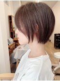 【Say.福岡】ショートボブ×ベージュブラウン×サイドバング