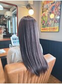 ラベンダーカラー×ロングヘア