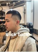 フェザーパーマ　サーフカール　刈り上げセンターパート