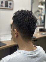 ルシード スタイル リコット(Lucido Style Ricotto)&nbsp;メンズパーマ束感ベリーショートツーブロック刈り上げ眉毛スパ