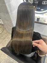 アンダーバーホワイト(_white) ハイライトブリーチ髪質改善トリートメントエクステ神戸三宮