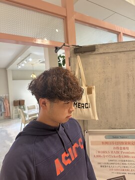 ワークスヘアー(WORKS HAIR) 波巻きパーマ