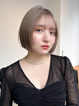 アルバム 池袋(ALBUM) ボブ前髪カットミルクティーダブルカラー_F61265