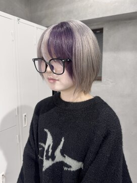スウィープ(sweep) purple×silver