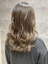 レイフィールド 江南店&nbsp;セミロング×ベージュブラウン