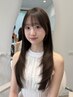 前髪顔周りカット+髪質改善ストレート+選べるトリートメント　24,200円～