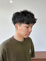 メンズサロン アネロ 名駅(Men's salon anhelo)&nbsp;メンズショート×シャドウパーマ×ツーブロック×無造作パーマ