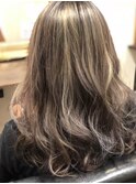 ハイライト　アッシュベージュ