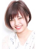 アシメショートエアリーショートグレージュナチュラルボブ