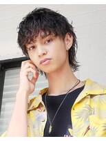 ブルーダー(Bruder)&nbsp;トルネードウェットウルフ　ツーブロック　ミディアム