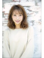 ロンドジェネルーズ 柏(Lond generous)&nbsp;【斉藤 航人】流しバングの愛されふわミディ