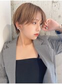 大人女子に大人気/耳掛けショート