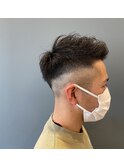 MEN’S HAIR/サーフカール/刈り上げセンターパート/我孫子