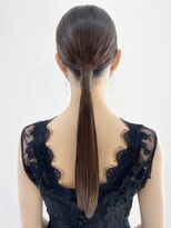 ヘアセット&メイク専門店 カスミ(Kasumi)&nbsp;タイトストレートローポニー