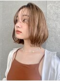 大人かわいいくびれボブ
