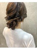 ヘアアレンジ/お呼ばれ/大人アップヘアセット/SAYURI