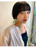 スロウ 代官山(Sraw)&nbsp;外ハネボブ/ペールベージュ[代官山/代官山駅/髪質改善/ショート]