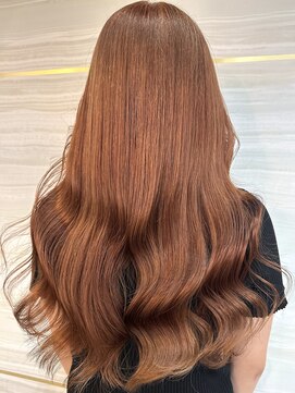 エルバイラビス 大宮(elu by lovis) 《Kanna》オレンジブラウン/オージュア/韓国/似合わせカット