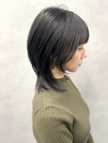 ジエクトカナウ 大阪梅田店(The Ect canow) 《ネオウルフ》似合わせカット透明感カラーブルージュカラー