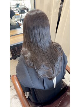 レリーアンテ 大阪梅田(Rely ante) 髪質改善カラー　グレージュ　艶髪