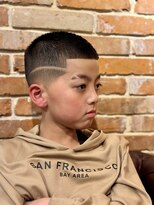 ヒロギンザ 仙台本店(HIRO GINZA)&nbsp;キッズカット　小学生　オシャレボウズ　フェード　ラインアート