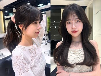 ヘア ルミナス バイ フォルテ(HAIR LUMINAS by FORTE)の写真/顔まわりデザインで小顔効果◎韓国風顔まわりレイヤーカットが人気［藤枝/静岡/髪質改善］