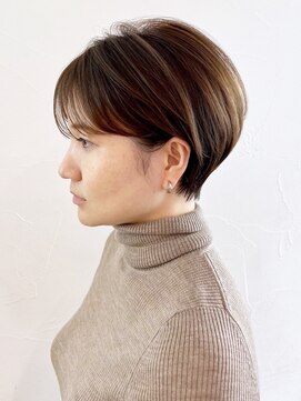 アイティー バイ アルバム 中野店(IT by ALBUM) くすみベージュ秋色オリーブカラー_ba486731