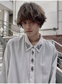 色気メンズヘア ラウンドマッシュ 無造作パーマ