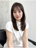 セミロングヘア[ショート/ボブ/韓国/トリートメント/縮毛矯正