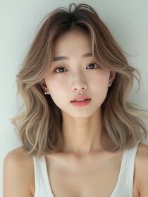 クレビア(CreBiA)&nbsp;韓国/髪質改善/レイヤーカット/ミディアム/小顔/透明感カラー