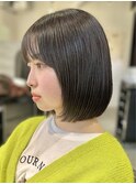 【似合わせボブ】くすみベージュ/髪質改善カラー/刈り上げボブ