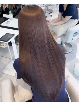 スイ おもろまち(SUI) 髪質改善/ナチュラルブラウンベージュ/レイヤーカット/縮毛矯正