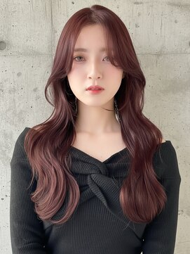 ニューヨークニューヨーク 桂店(NYNY) ◎くびれロングレイヤーセンターパートレッドブラウン