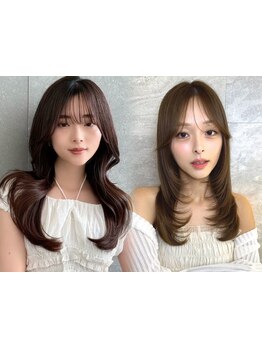 [カット+TR￥4980]髪に艶,立体感を出すカット技術！ロング×韓国顔周りレイヤーで女性らしさUP[池袋]
