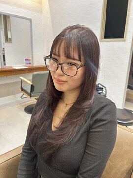 ぱつっとバング＋レイヤーカット♪